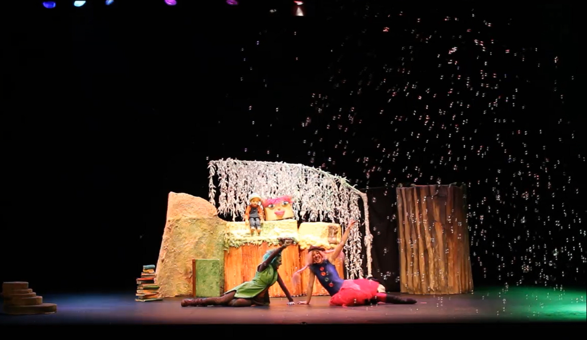 Actuación de teatro infantil: lecturita más allá de la imaginación