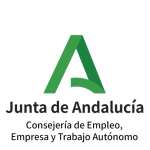 Logo de la Junta de Andalucía consejería de Empleo, Empresa y Trabajo Autónomo